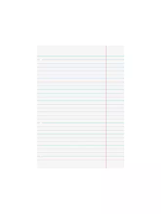 BRUNNEN VERLAG | Ringbucheinlagen - 50 Blatt liniert mit Korrekturrand | 